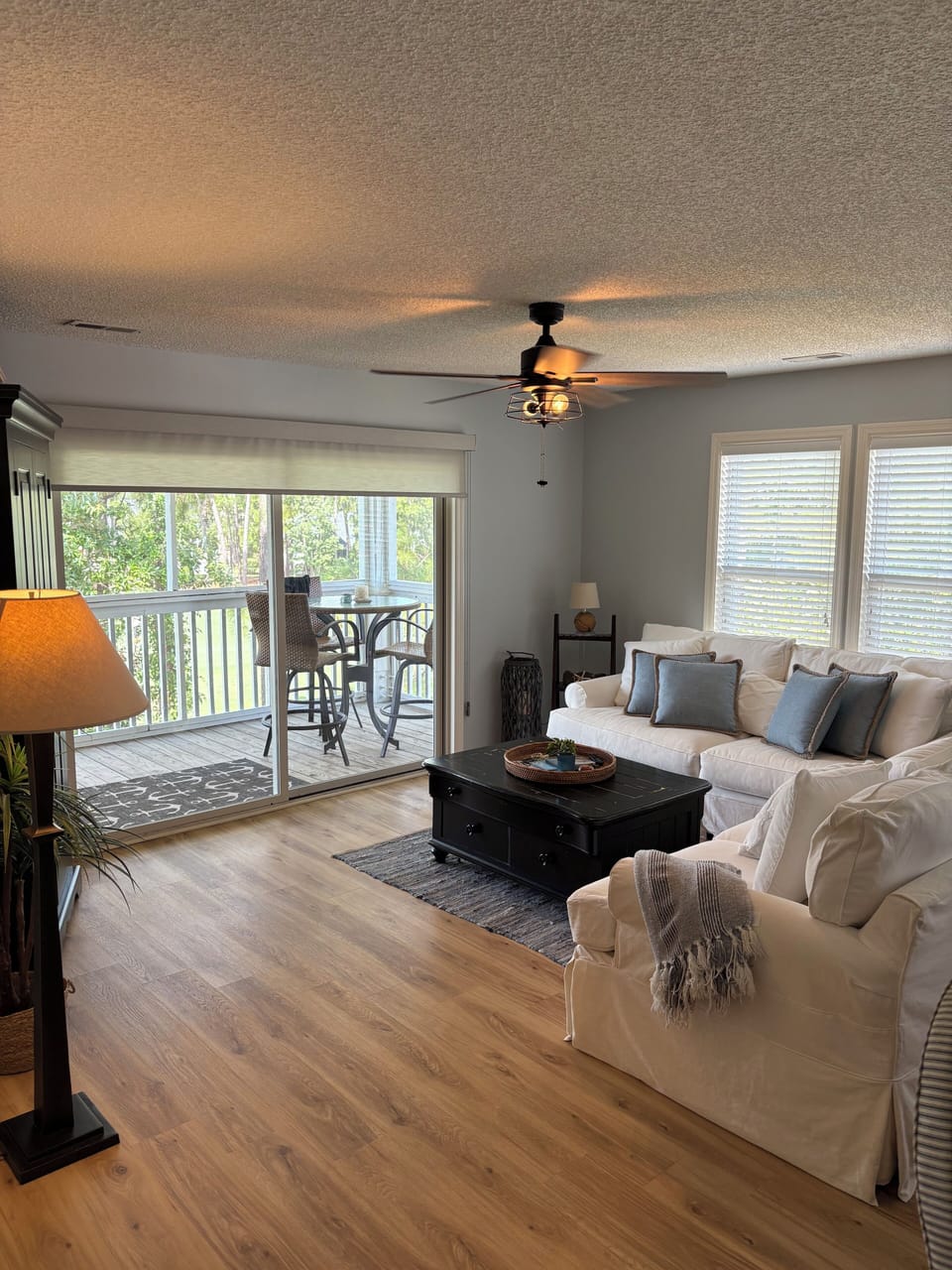 Spacious living room. Sofas with washable covers