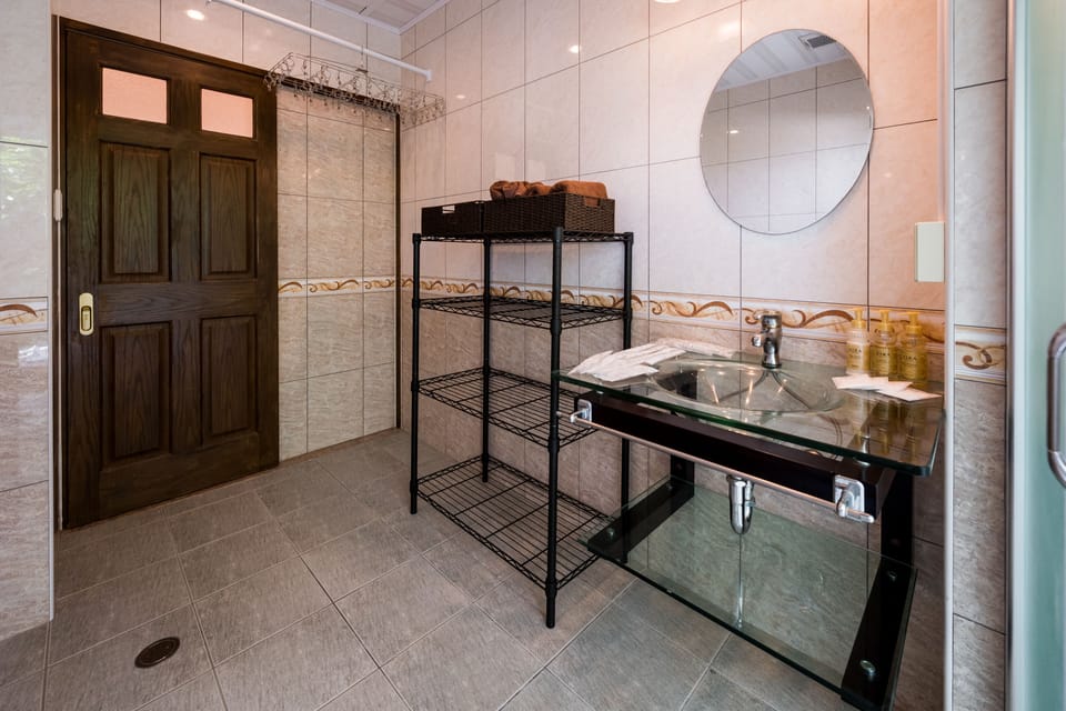 Villa, Sea View | Bathroom | Separate tub and shower, deep soaking tub, free toiletries, hair dryer
