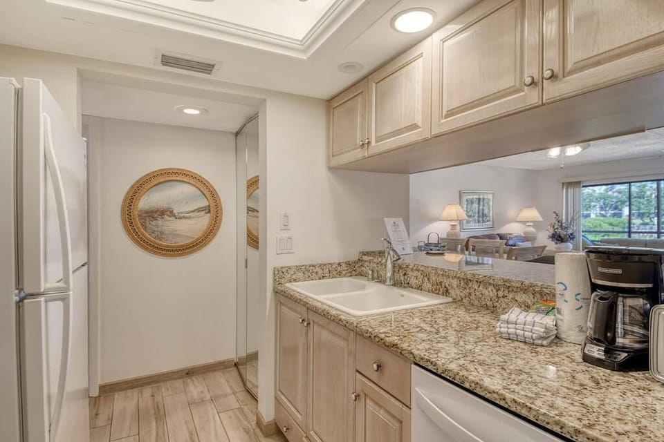 Granite counters in the kitchen