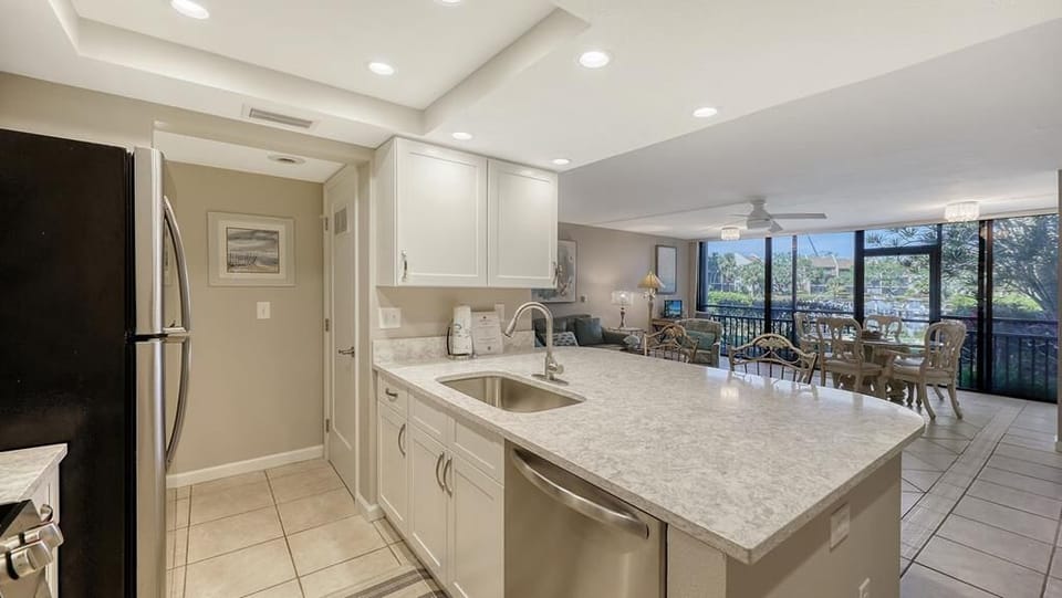 Plenty of counterspace for prepping or eating