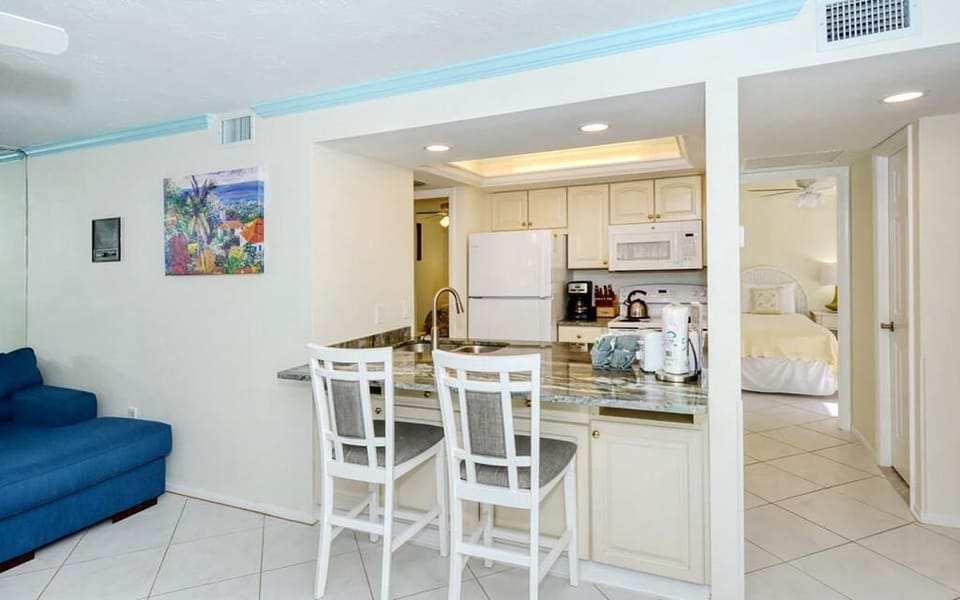 Counter space comes with extra seating