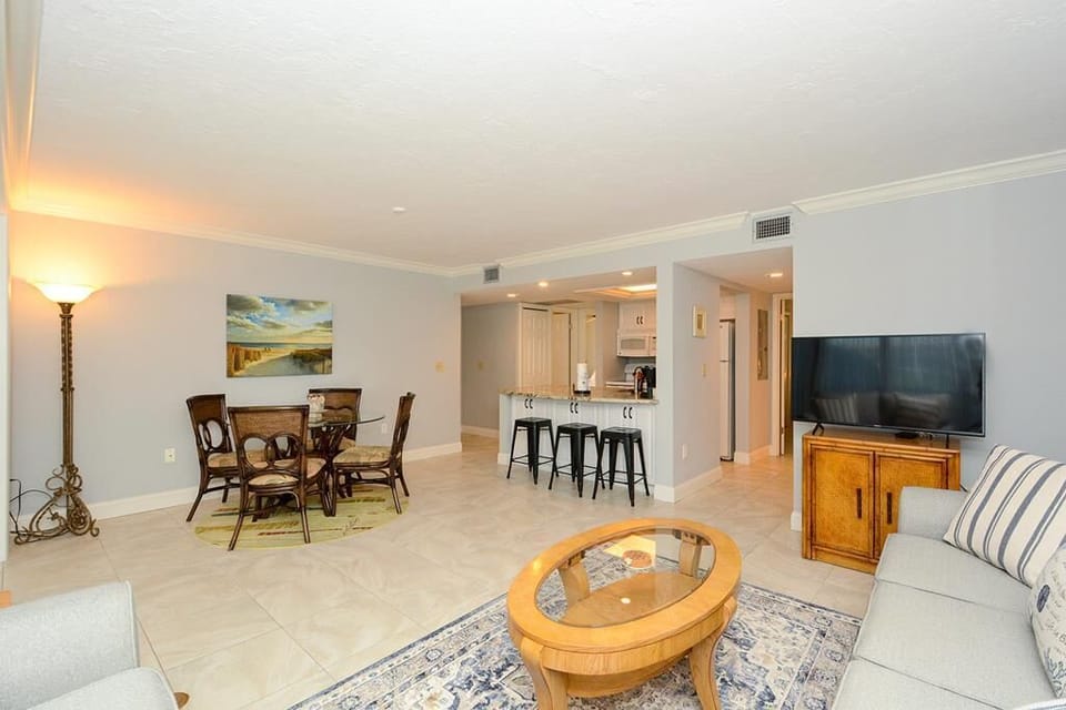 View of the flat screen tv in living room