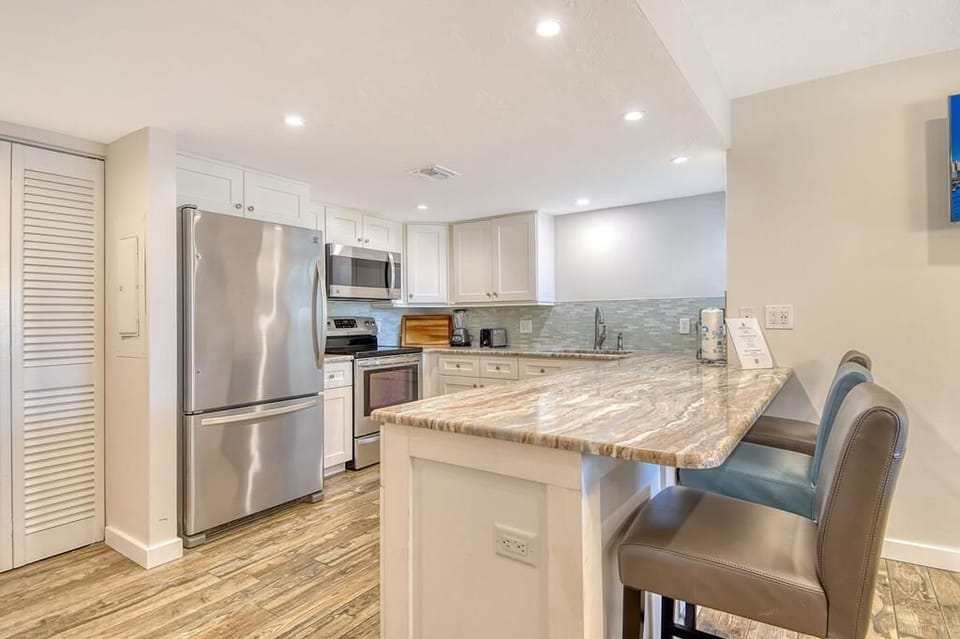 Open, fully appointed kitchen