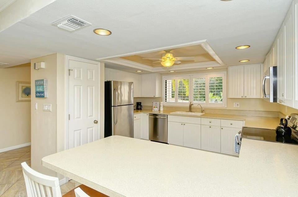 Large Bar Top Counter in Kitchen