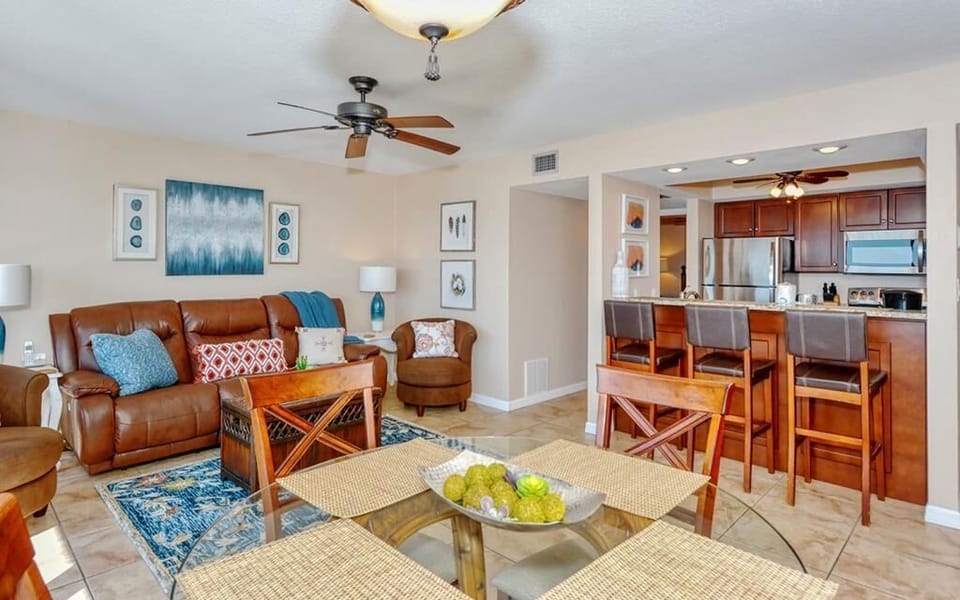 Living room space with tranquil decor