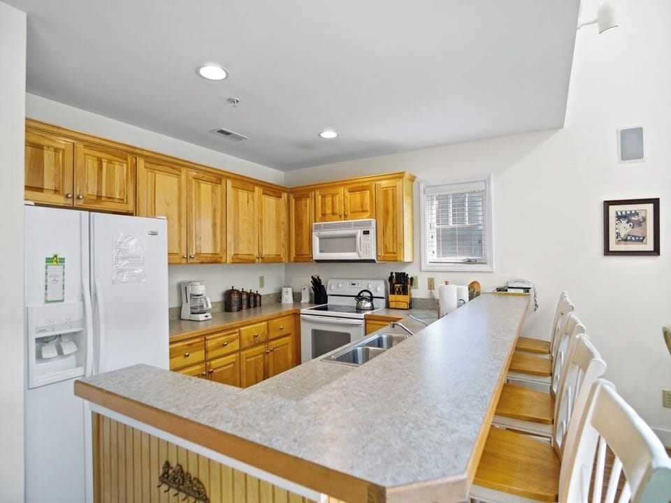 Kitchen and Bar Area