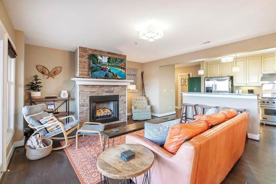 Living Room --- Cozy Gas Logs