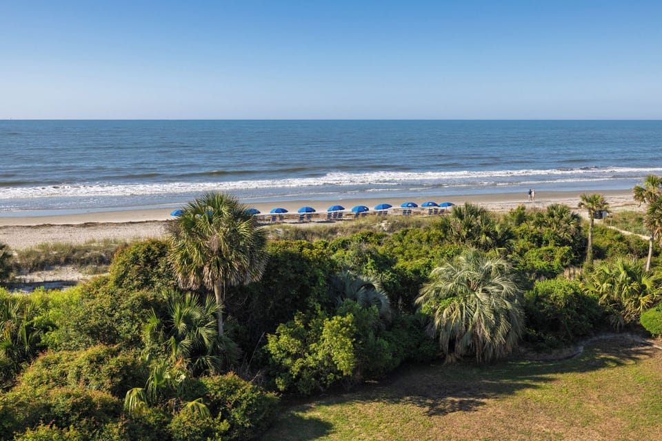 Beach View from Second Floor Balcony