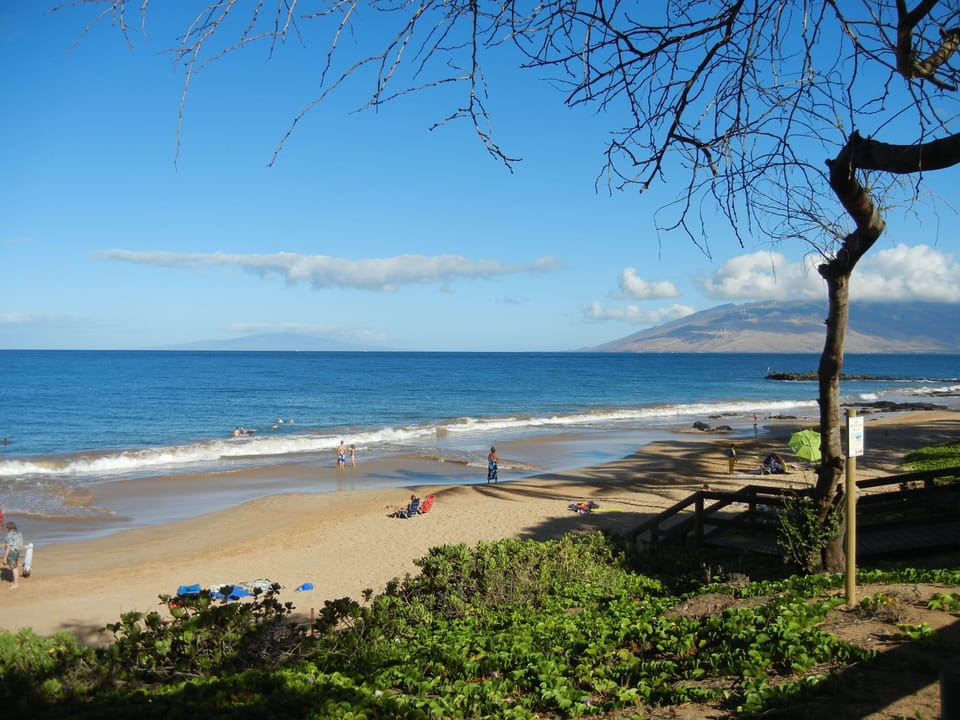 Kamaole III beach - perfect for swimming and snorkeling - just down the hill