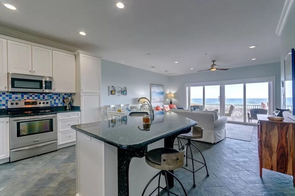 Open well equipped kitchen