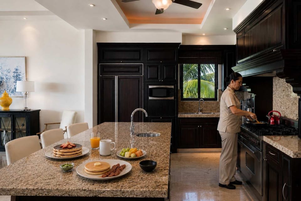 Wake up to a freshly prepared breakfast by your private cook