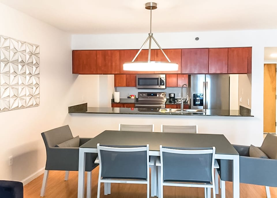 Enjoy your meals on the lovely dining set