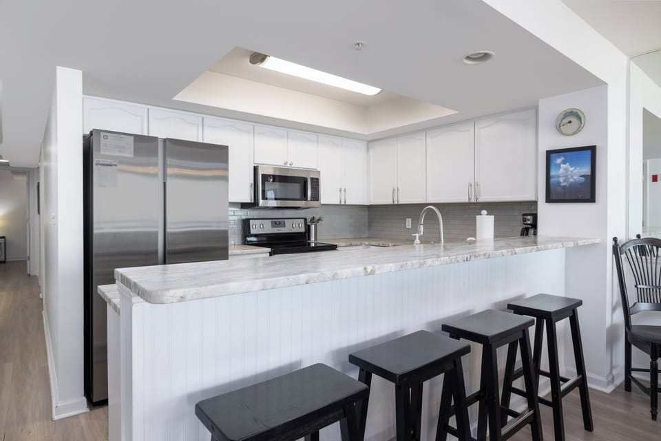 Bright Kitchen with ample counter space and open-concept layout