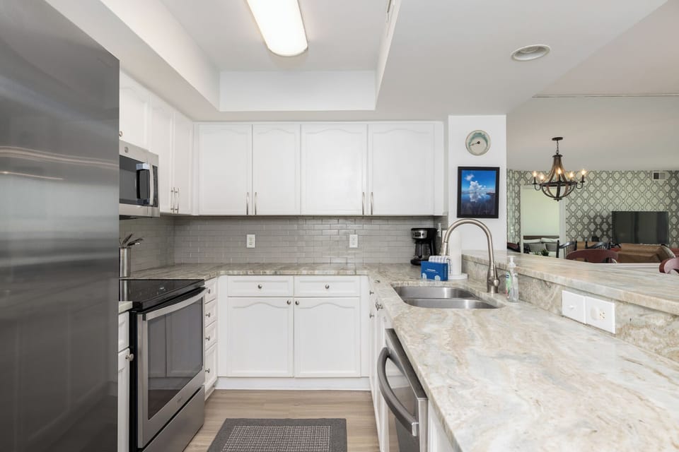Your kitchen offers a bright and airy space for cooking