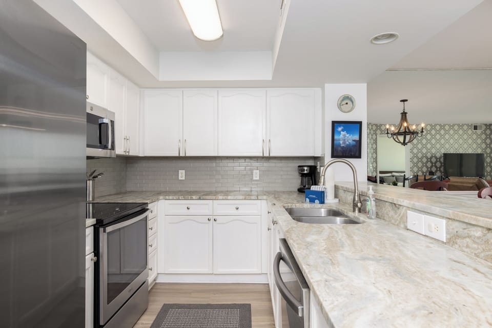 Relaxing Kitchen with ample counter space and open-concept layout