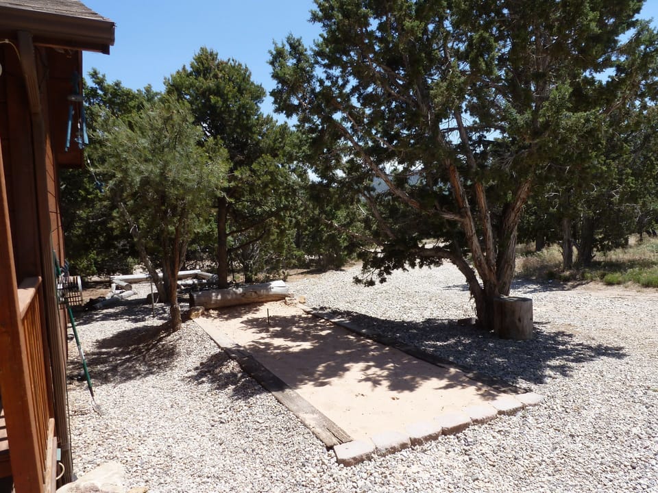 Horseshoe Pit off BBQ Deck