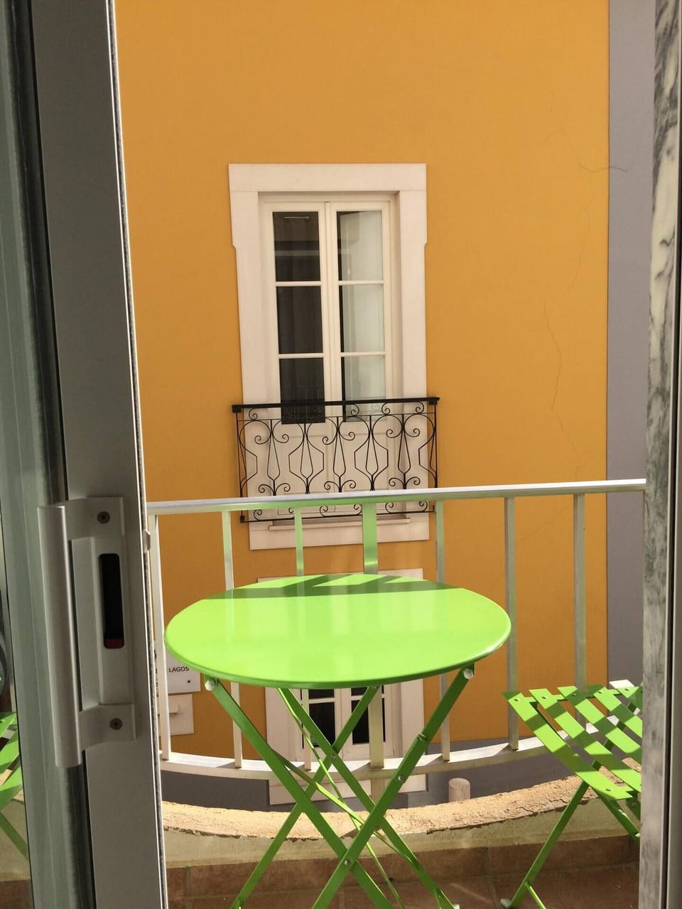 Charming Balcony for morning coffee.