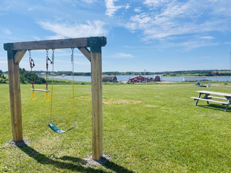 Swing set on site!  Very spacious 1 acre yard!