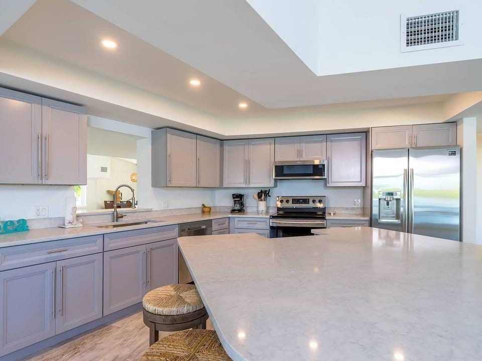 Kitchen and huge island