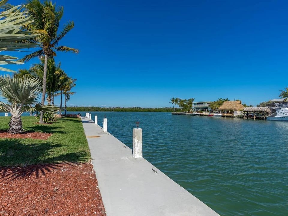 Canal side sea wall