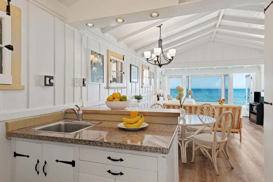 Open concept studio with stunning views