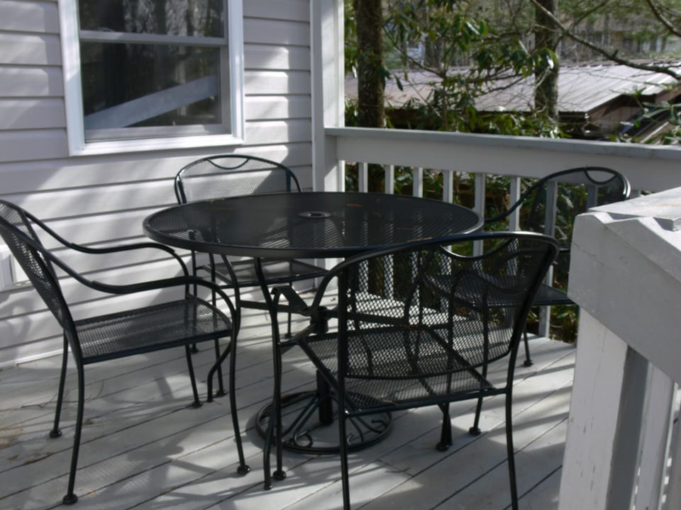 Back Deck with Bar B Q