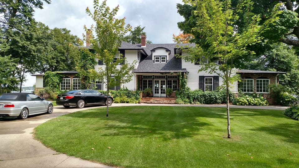 As you drive up to this historic home the grounds will impress you!