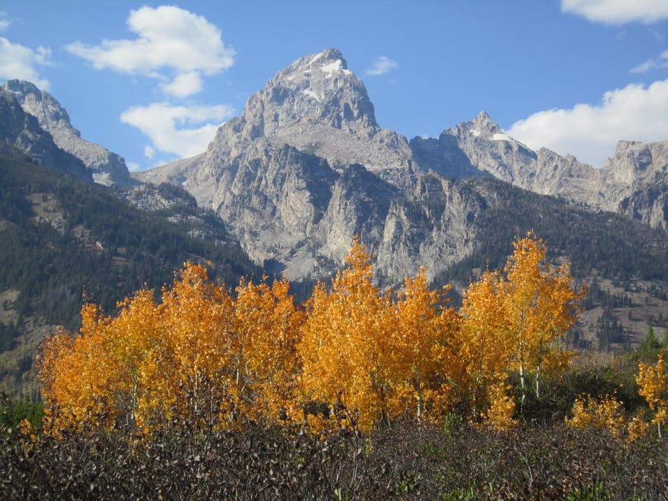 Fall is a beautiful time in Grand Teton National Park. Only 10 mins. from condo