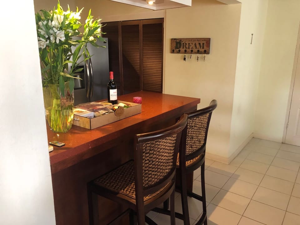 open kitchen bar