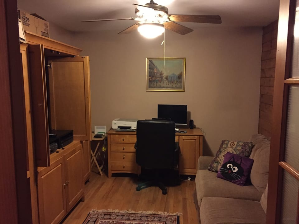 Den - Full Size comfortable pull out bed & TV