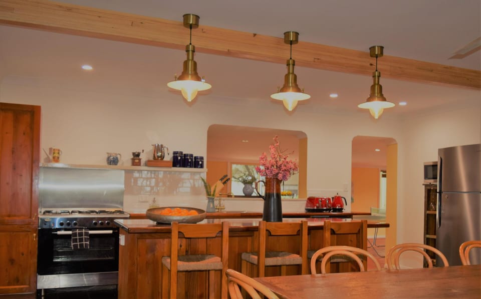 Beautifully renovated recycled timber kitchen for entertaining