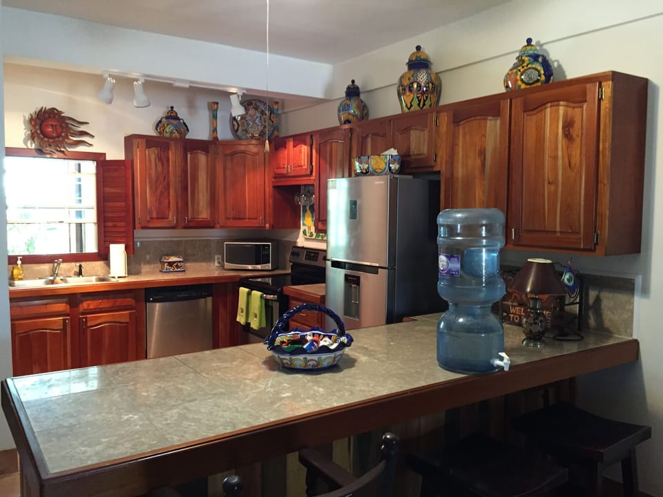 Our kitchen is fully furnished!
