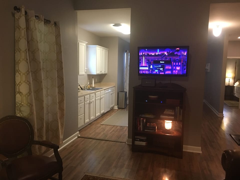 Living Room into Kitchen