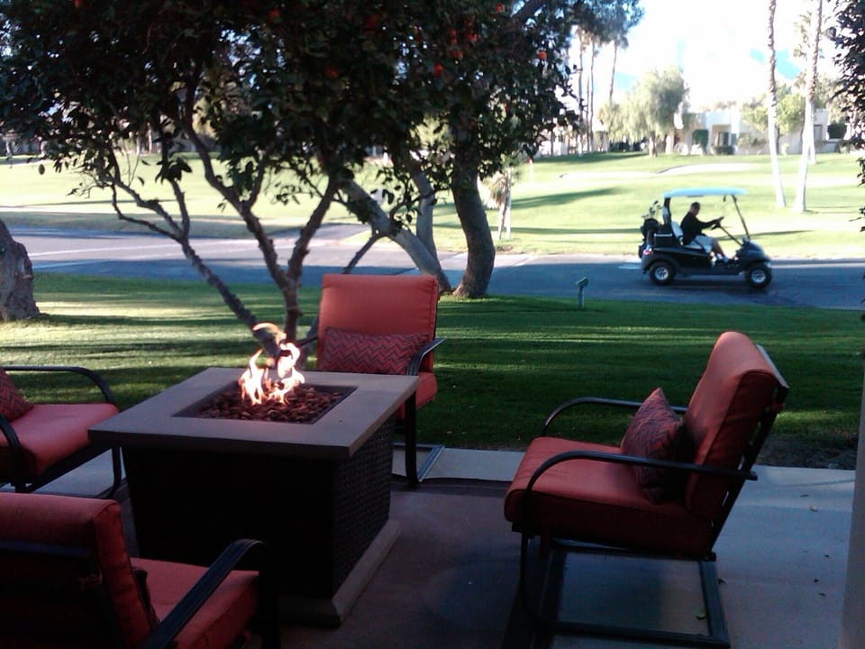  Our condo patios face south toward the course, mountains and plenty of sunshine