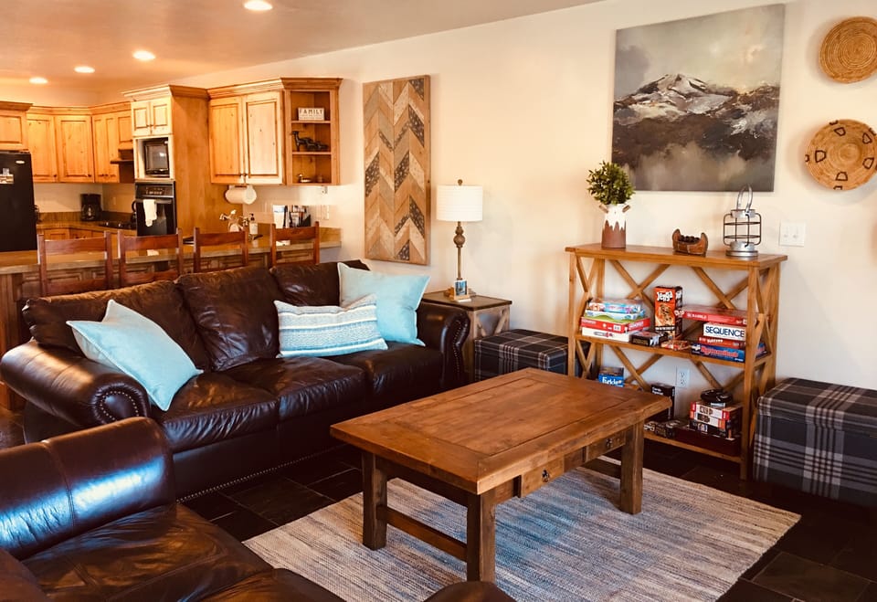 Spacious great room where everyone can be together.