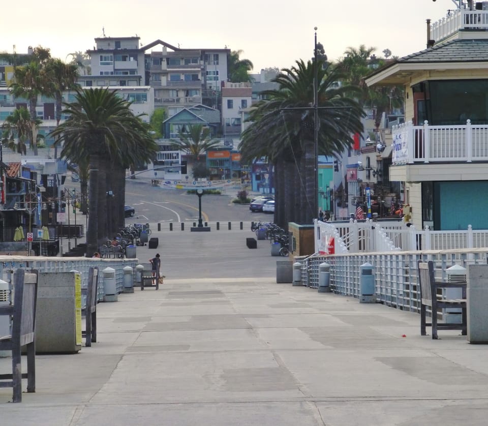View of Pier Ave, from our Hermosa Beach Pier