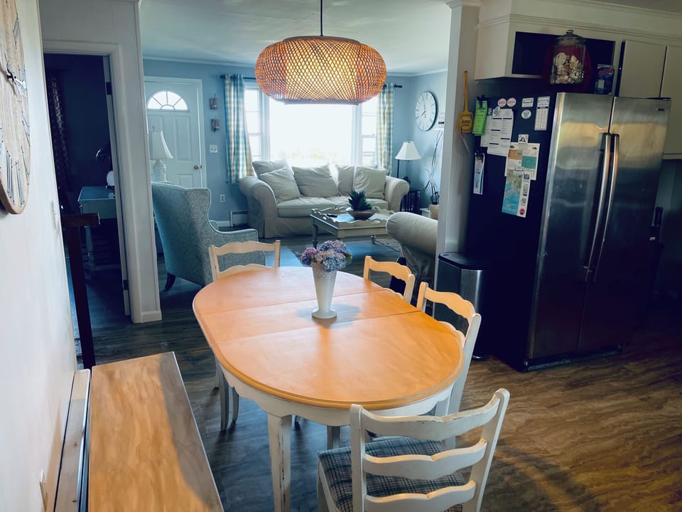 Kitchen open to living room