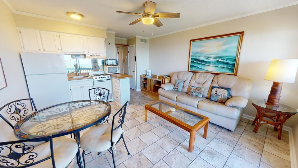 Open Living, Dining & Kitchen