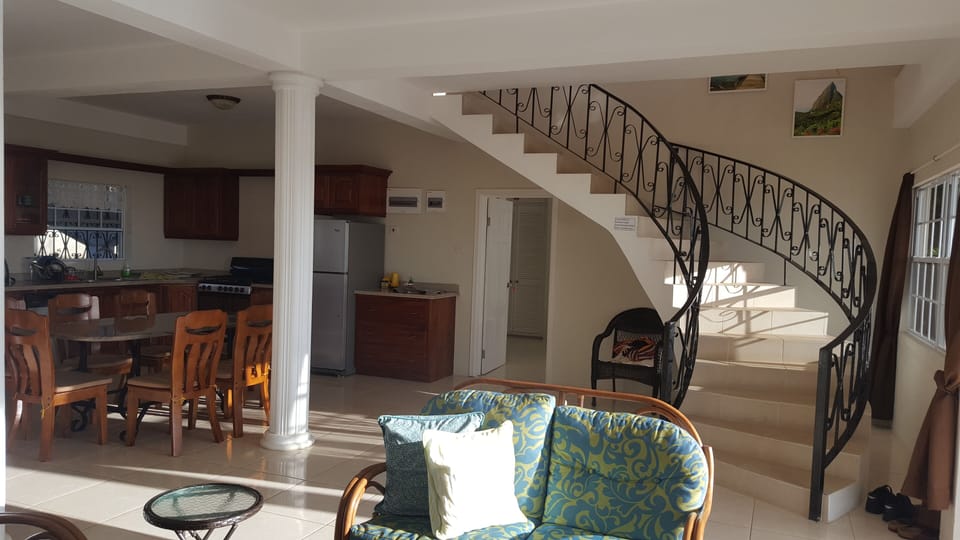 Stairs to second floor  off the main floor kitchen