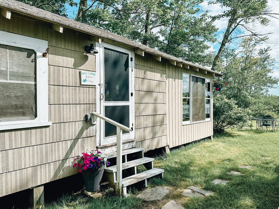 Blueberry Cove Cottage Front door.