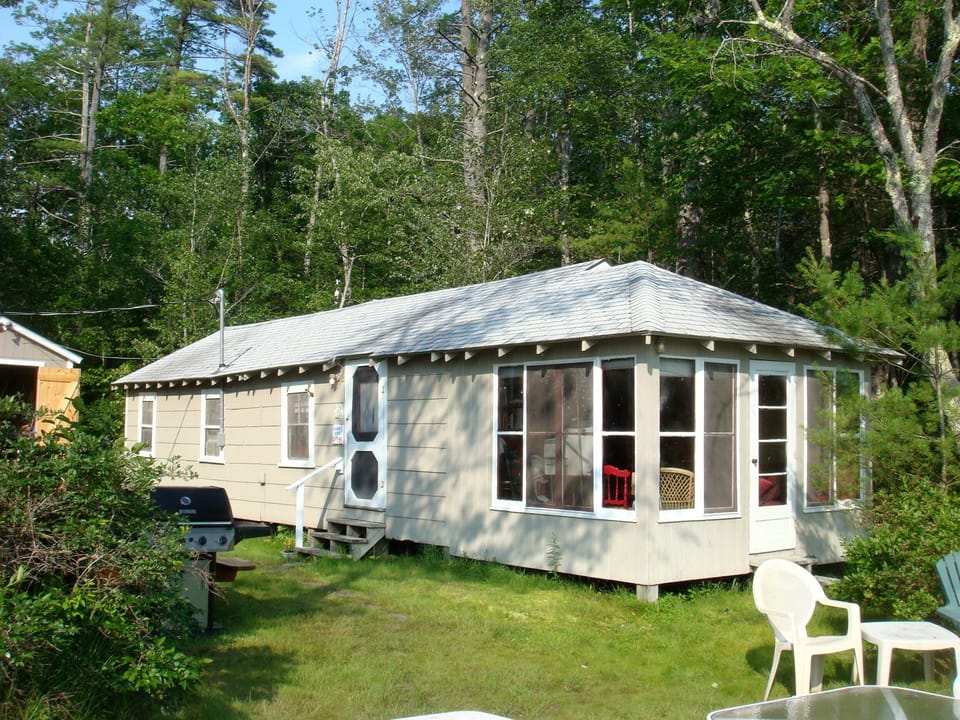Blueberry Cove Cottage viewed from the beach