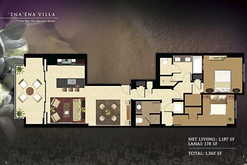 Example of the floor plan of our villa.
