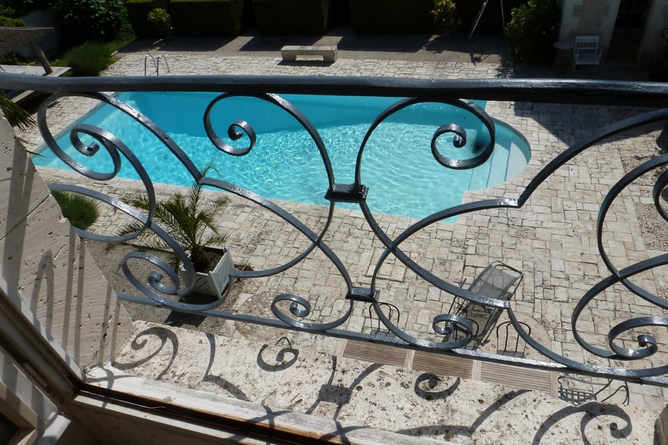 The Pool from the Tower bedroom