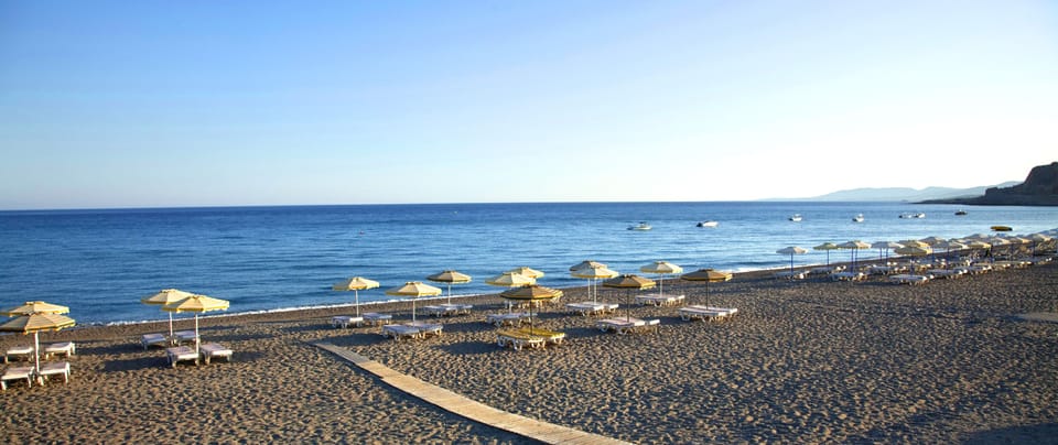 The beach just outsite the villa.
