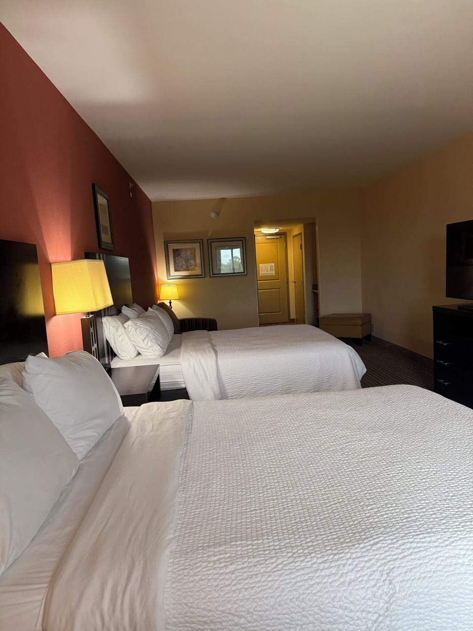 Standard Room, Multiple Beds | In-room safe, desk, iron/ironing board, free cribs/infant beds