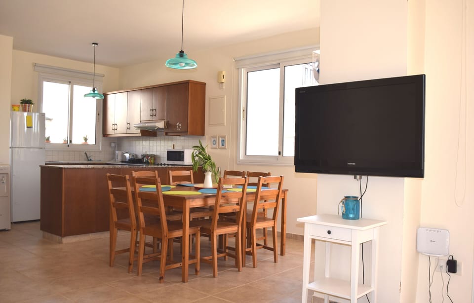 TV and dining area