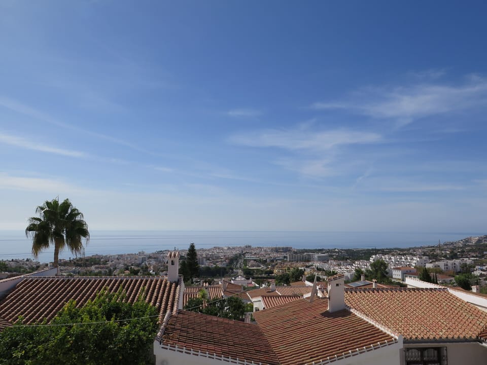 View of Nerja and sea from the balcony