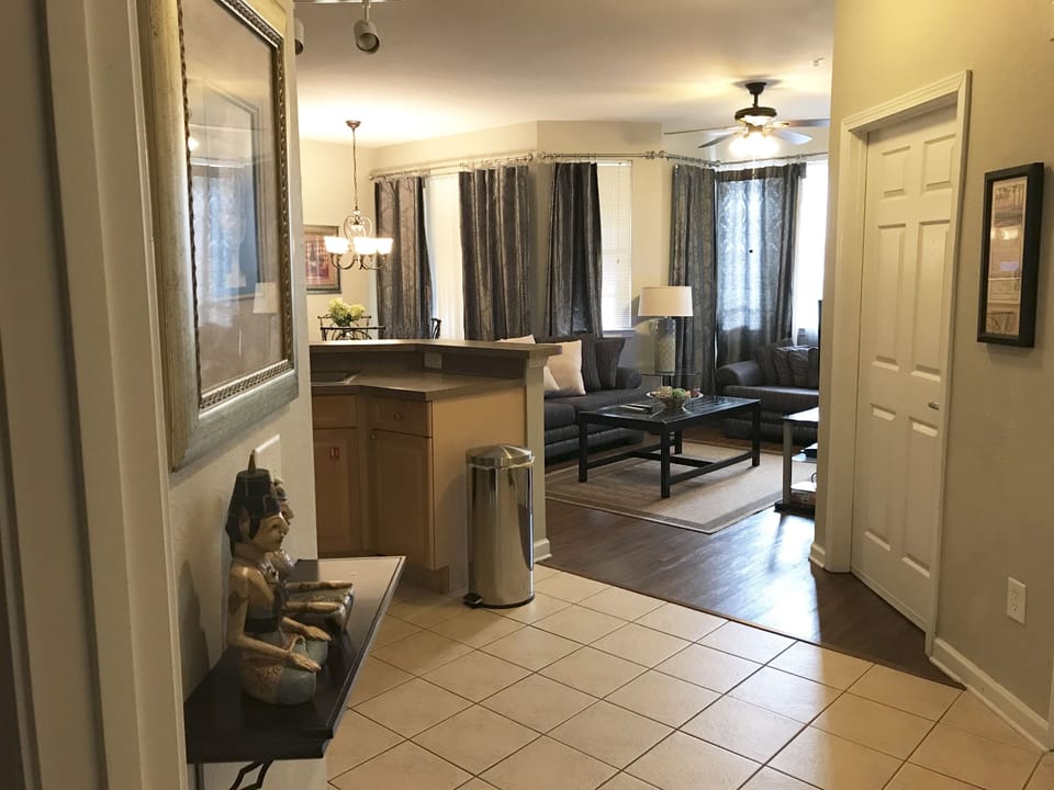Cozy feeling upon entering the condo