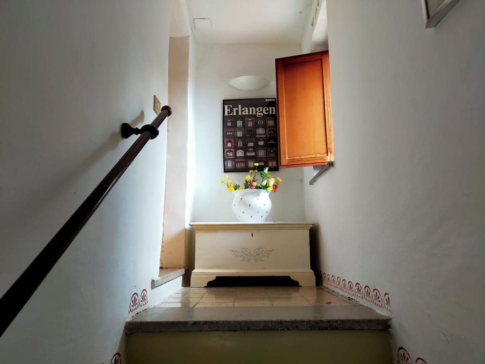 arrivo della scala al primo piano