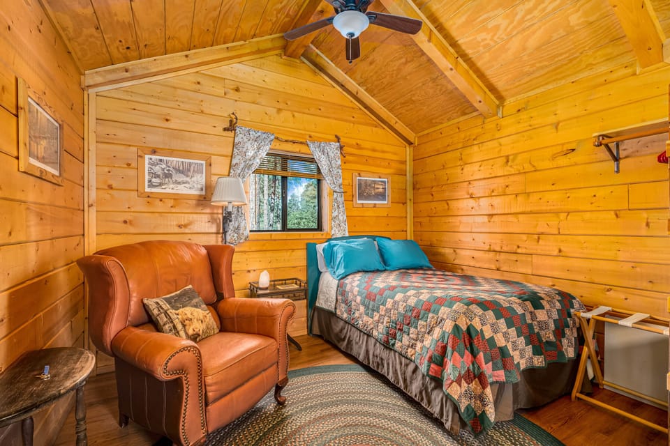 Double/Full Sized Bed and Recliner in Main Room